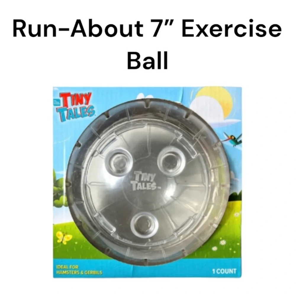 NWT All Living Things Tiny Tales 7” Clear Exercise Ball Adventure Play Toy